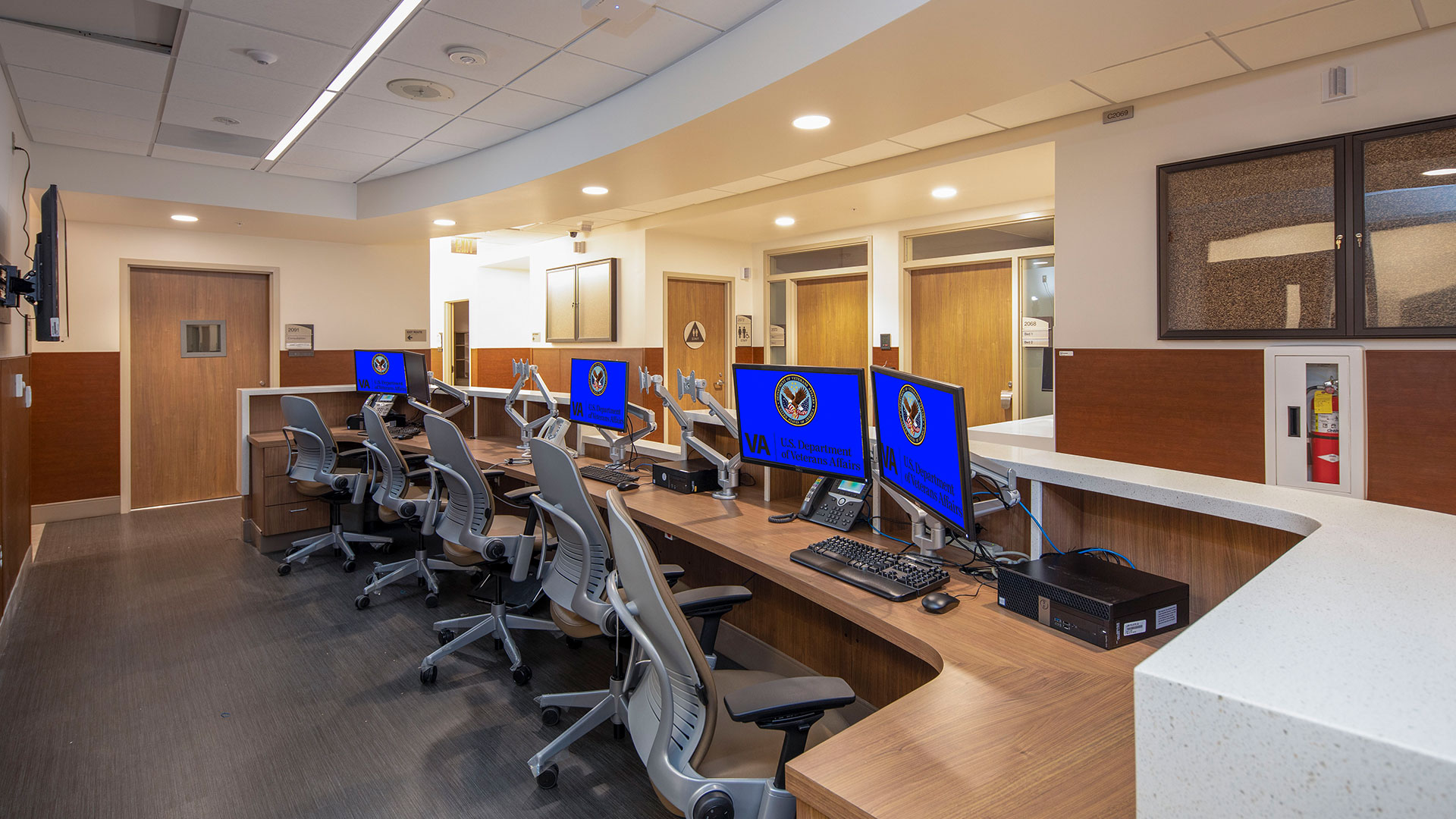 VA computers desk Calray Electric photo